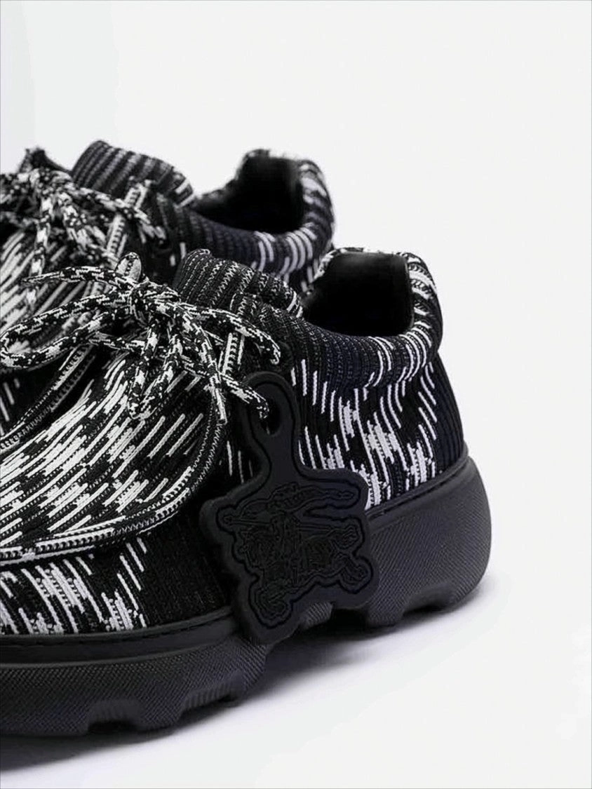 Club C 85 Sneakers Textured Black And White Patterned Sneakers