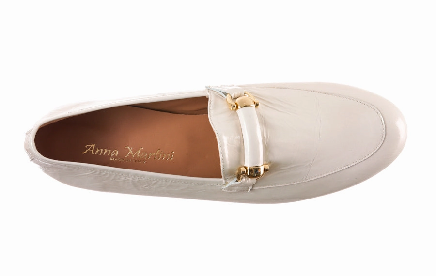 Am Tilly White Florsheim Penny Loafers
