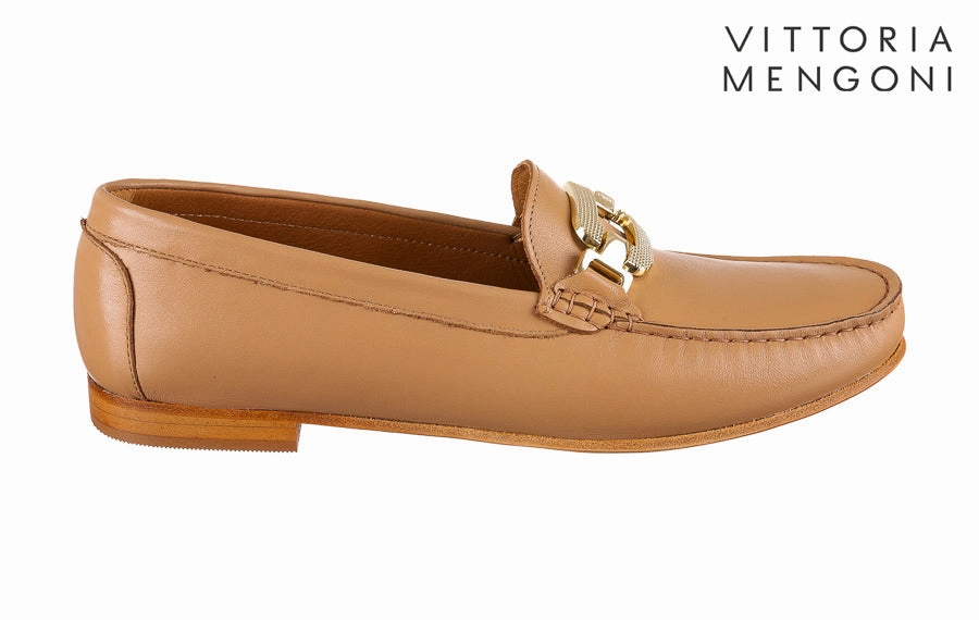 Vm Camille Beige Casual Slip On Loafers
