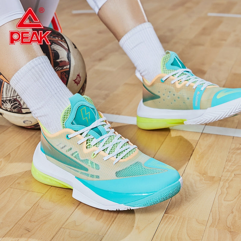 Bounciest Basketball Shoes PEAK TAICHI LIGHTNING Men Non-slip Wearable Lightweight Mesh Breathable Basketball Shoes Sport Sneakers Speed series E12661A