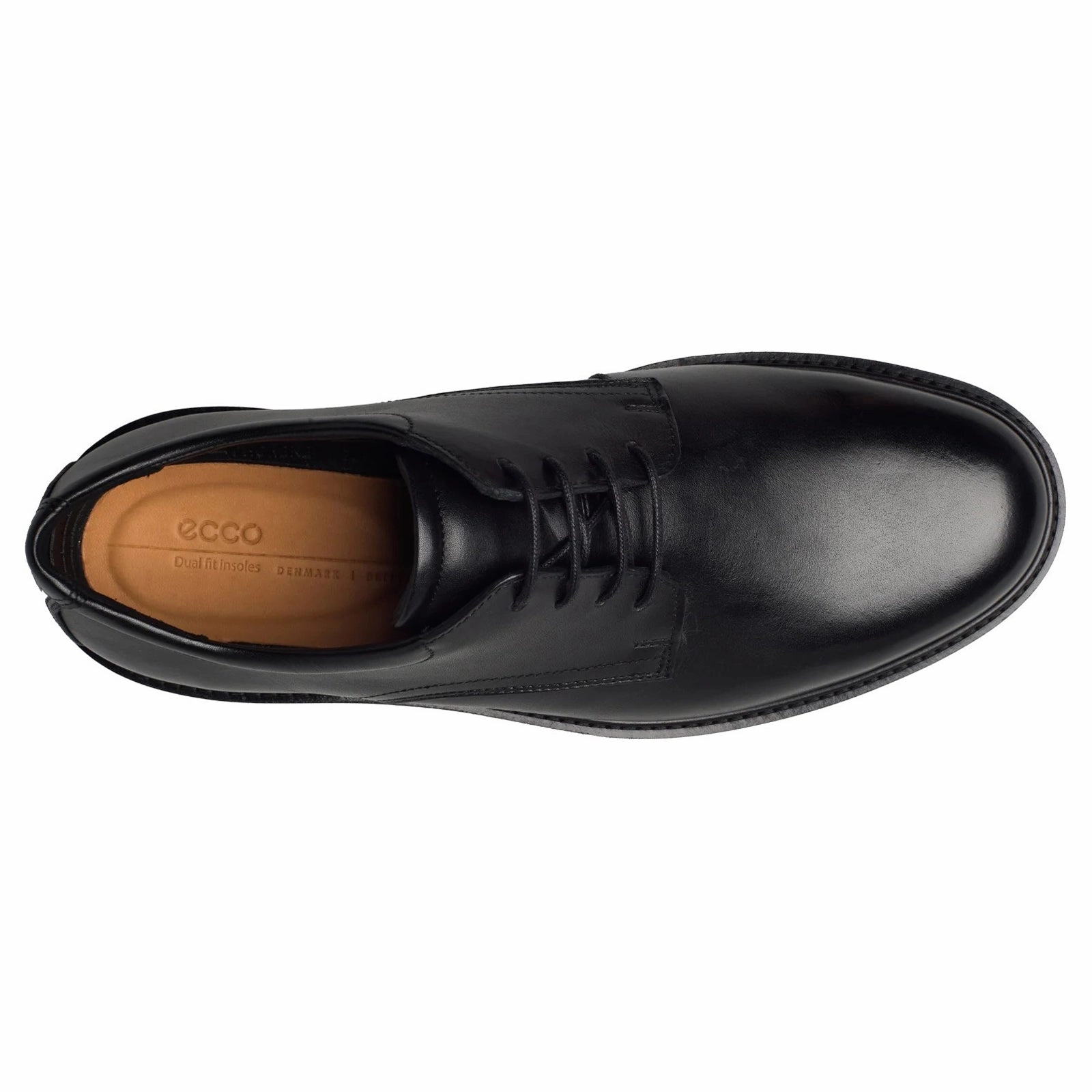 Oxfords With Rubber Soles Ecco Metropole London 525604 Full Grain Leather Men's Lace Up Black Shoes