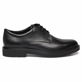 Thorogood Oxford Ecco Metropole London 525604 Full Grain Leather Men's Lace Up Black Shoes