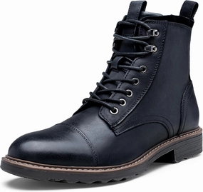 Vostey Mens Boots Motorcycle Casual Boots For Men Zipper Fashion Chukka Boot Mens Boots Low