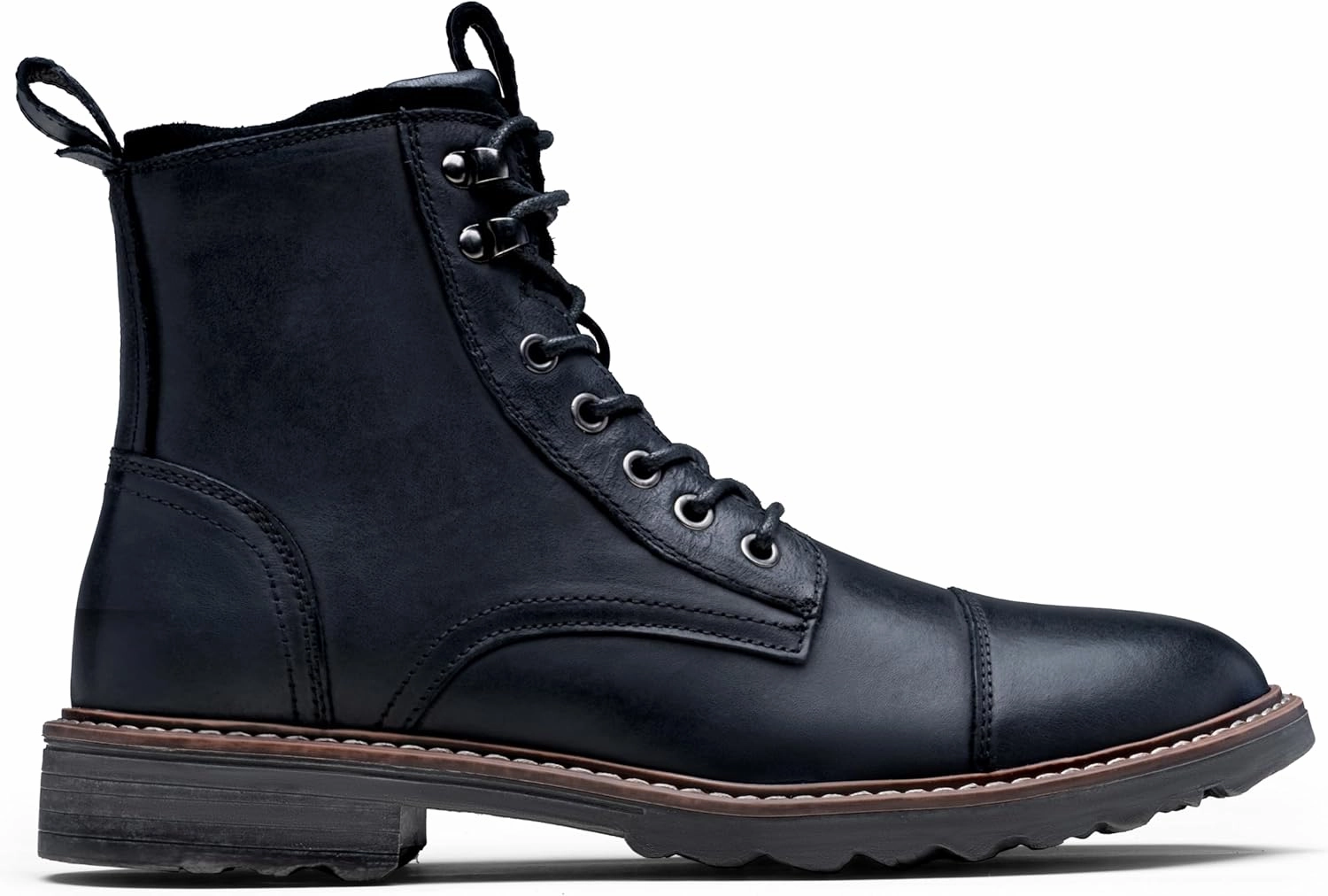 Boots Over Knee Leather Vostey Mens Boots Motorcycle Casual Boots For Men Zipper Fashion Chukka Boot Mens