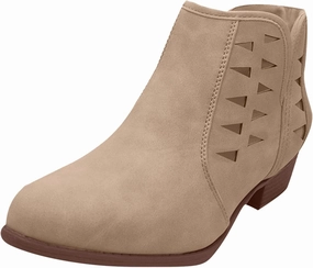 Rank 45 Boots Fashion Women Low Heel Boots Casual Boots Ankle Booties Suede Flock Pointed Toe Pull on Short Boots Rubber Sole