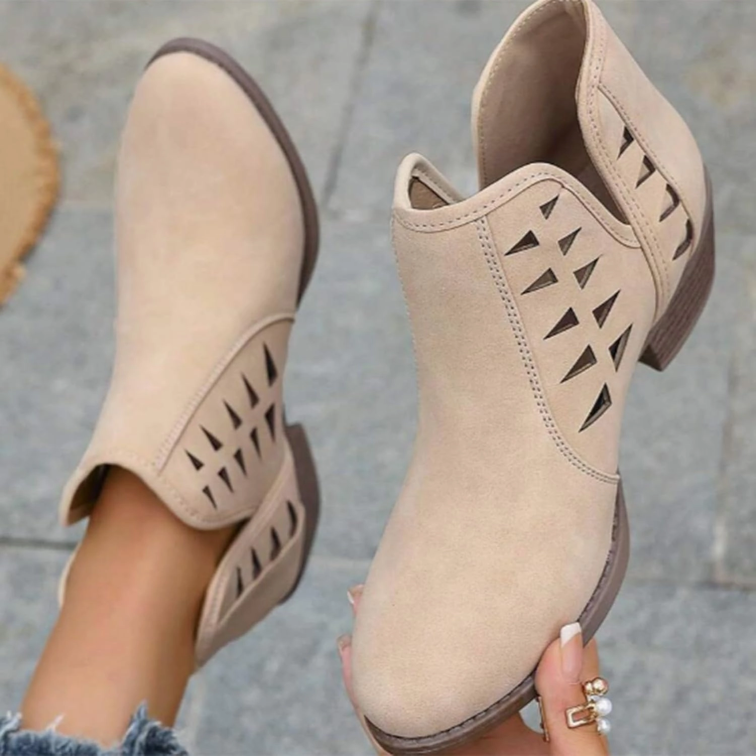 Fashion Women Short Ankle Boots Lightweight Walking Shoes for Women Round Toe Flat Women Lightweight Fashion Shoes Boots Isabel Marant