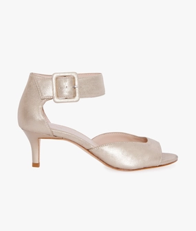 Chapman And Moore Brogues Berlin Low Heel - Gold