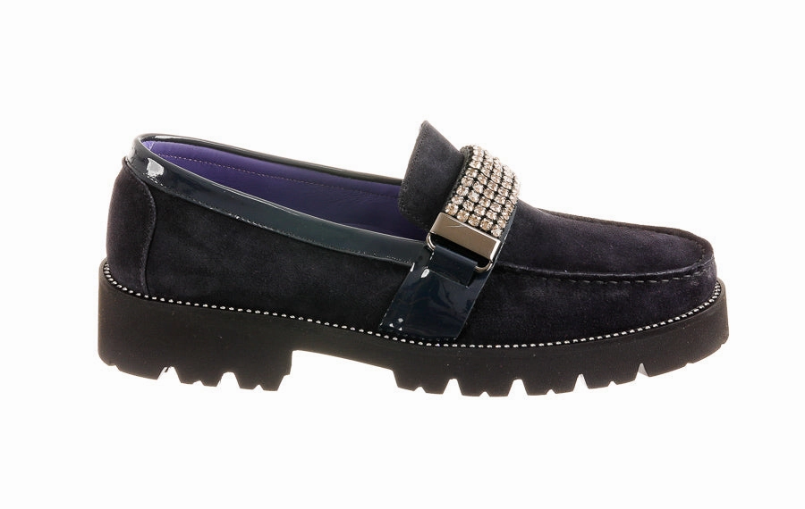 Vm Bibi Navy Zero Drop Loafers