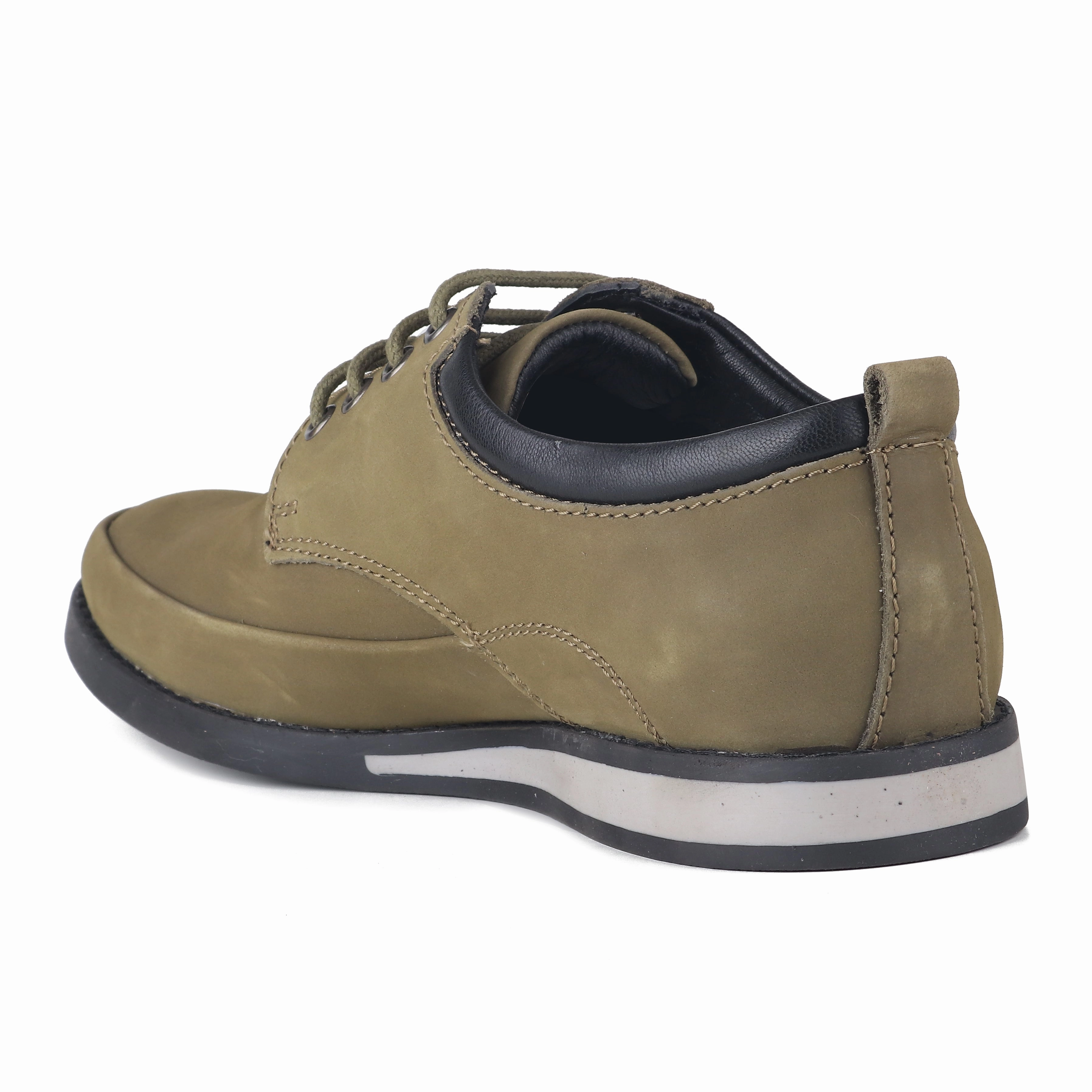 Red Chief Olive/Green Casual Shoes for Men RC3485 014 Lace Up Dress Shoes With Jeans