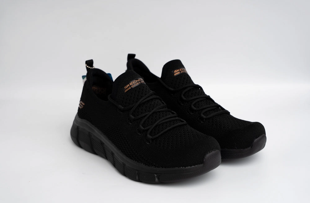 SKECHERS BOBS SPORT B FLEX - COLOR CONNECT - 117121 - BBK Difference Between Tennis And Badminton Shoes