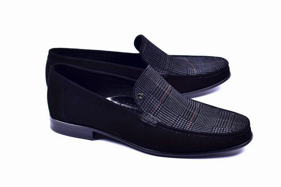 Insulated Slip On Shoes Corrente Suede Loafer Black
