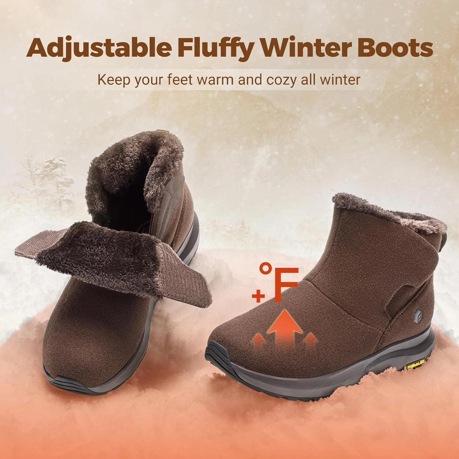 Where To Buy Hiking Boots FitVille Mens Wide Winter Boots Thick Fur Lined Boots Lightweight Winter Wide Width Boots Outdoor Mens Snow Boots