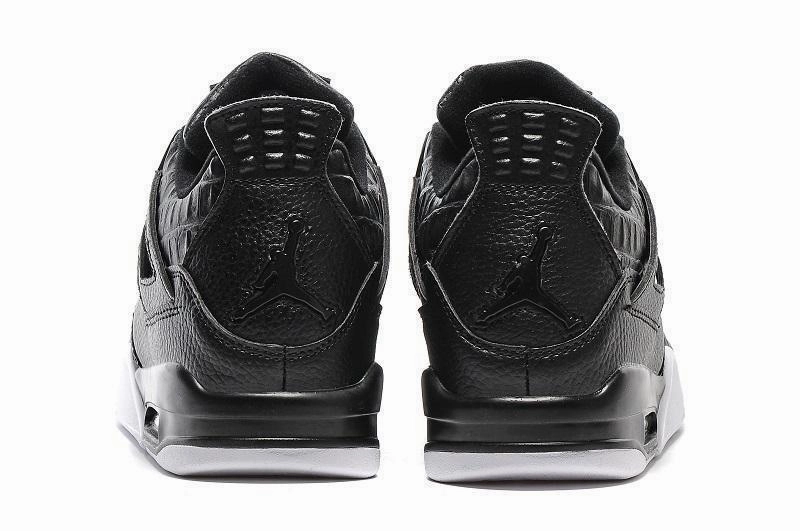 Nike Air Jordan 4 Retro Black White Basketball Men Basketball Shoes Under 40