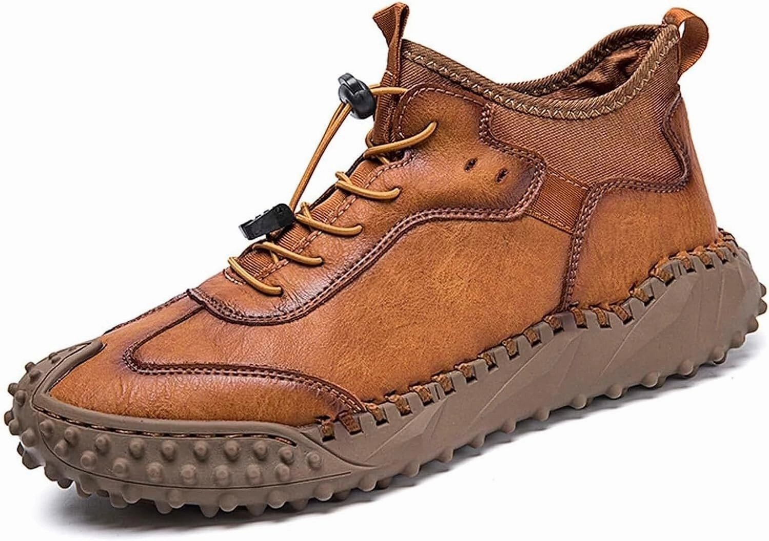 Dune Boots Mens Hiking Shoes, Mens Leather Boots, Slip-Ons Lightweight Comfortable Casual Chukka Boots Mens Fashion Sport Business