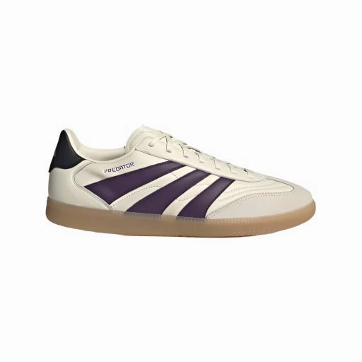 adidas Predator Freestyle Indoor Shoes Ivory/Aurora Plum/Gold Metallic Zephz Traxx Soccer Cleat