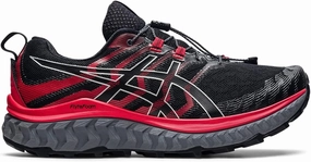 Men's Asics Trabuco Max, Black/Electric Red, 11 D Medium Underpronation Running Shoes Asics