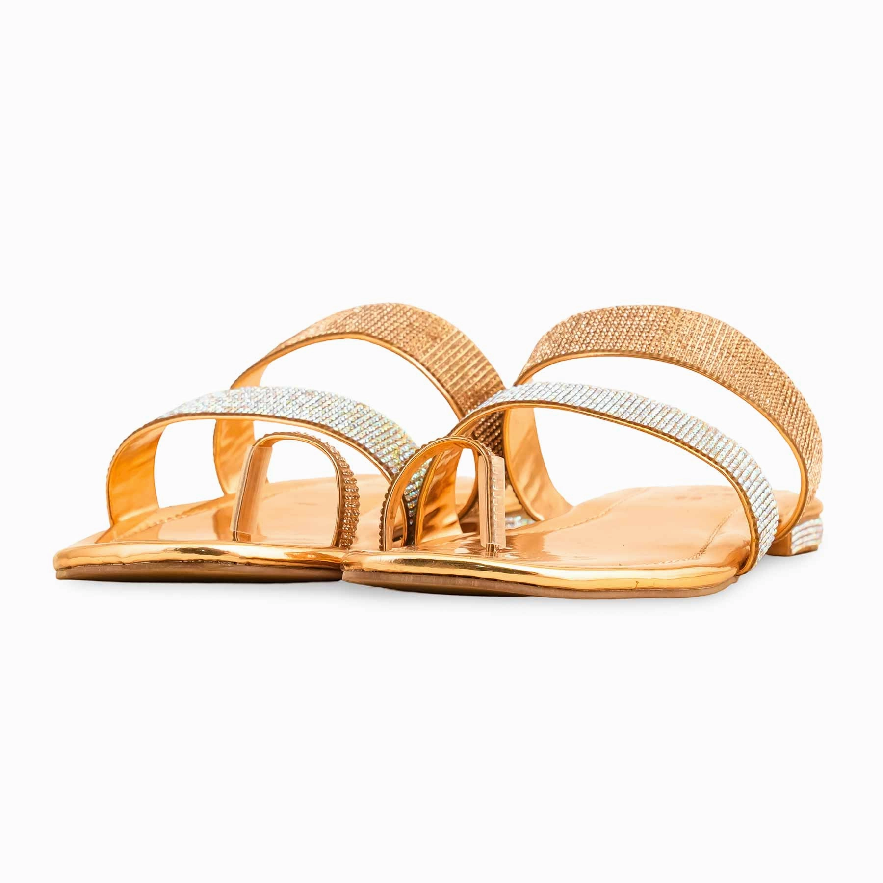 Tribute Sandals Peach Fancy Chappal For Women FN0798