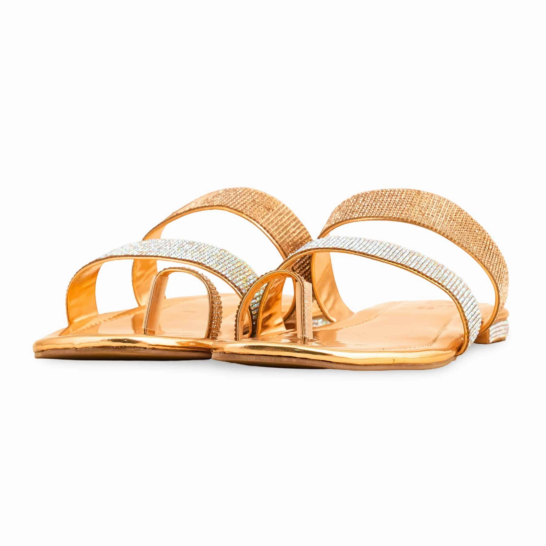 Peach Fancy Chappal For Women FN0798 Sandals Beaches Resort