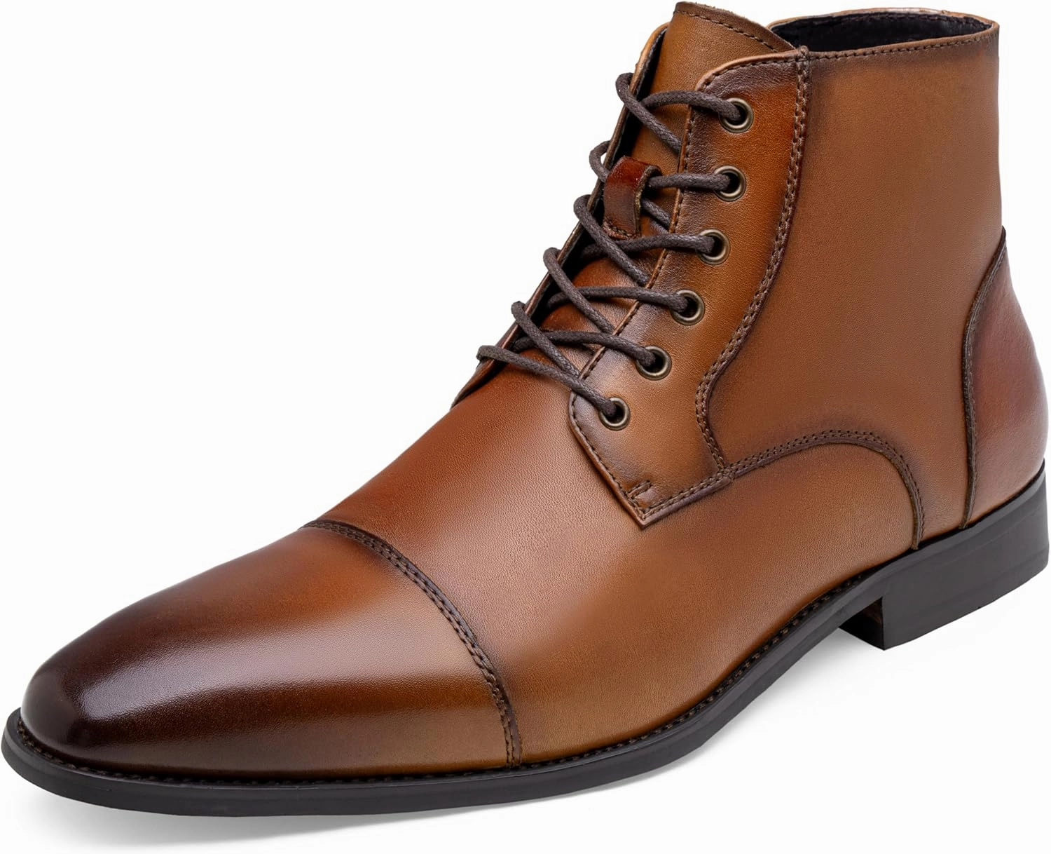 Boots Work Jousen Mens Boots Leather Dress Boots for Mens Cap-Toe Fashion Boots for Men
