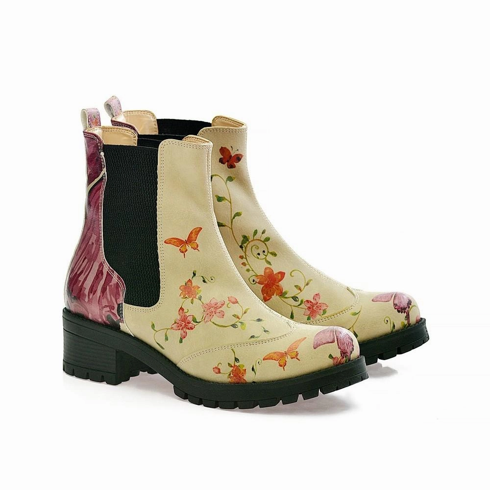 Winter Boots In Sale Flowers Short Boots LAS103