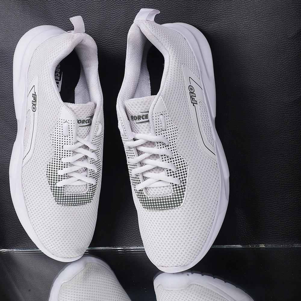 Force 10 By Liberty Men ZURIK-EB White Sports Lacing Shoes Discount Asics Volleyball Shoes