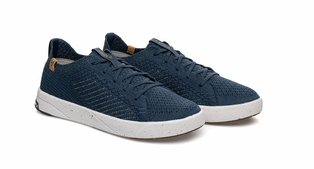 Cannon Knit 3 W Navy Gold Autry Medalist Sneakers