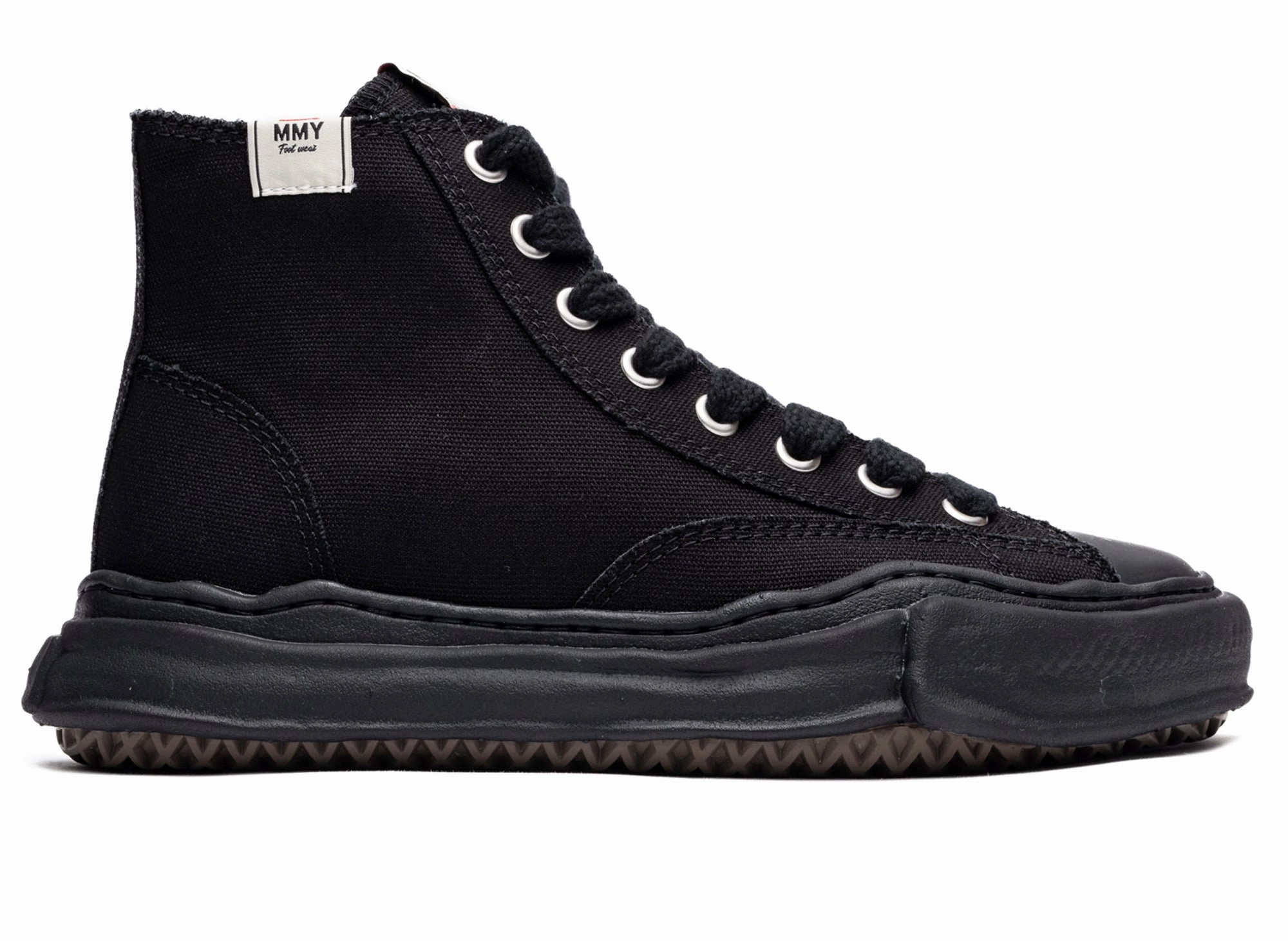 Maison Mihara Yasuhiro Peterson High in Black/Black Boots High Heels