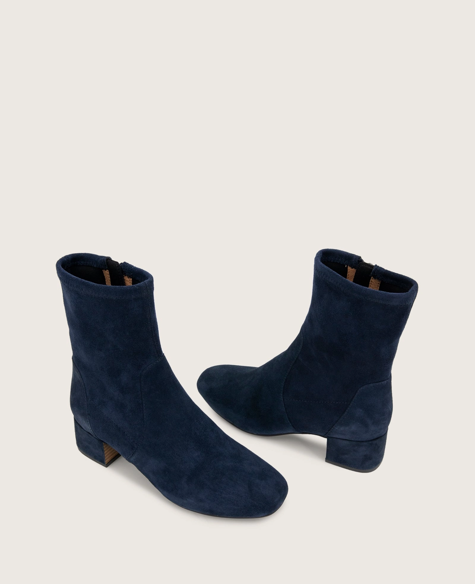 GENTLE SOULS - Ella Micro Suede Stretch Bootie 19th Century Brogues