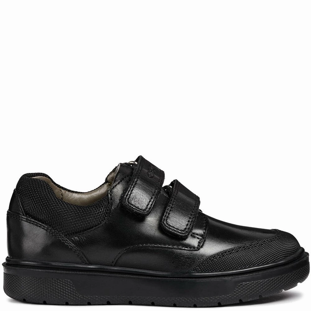 Lightweight Waterproof Work Shoes Geox J Riddock B. F Touch Fastening Infant School Shoes