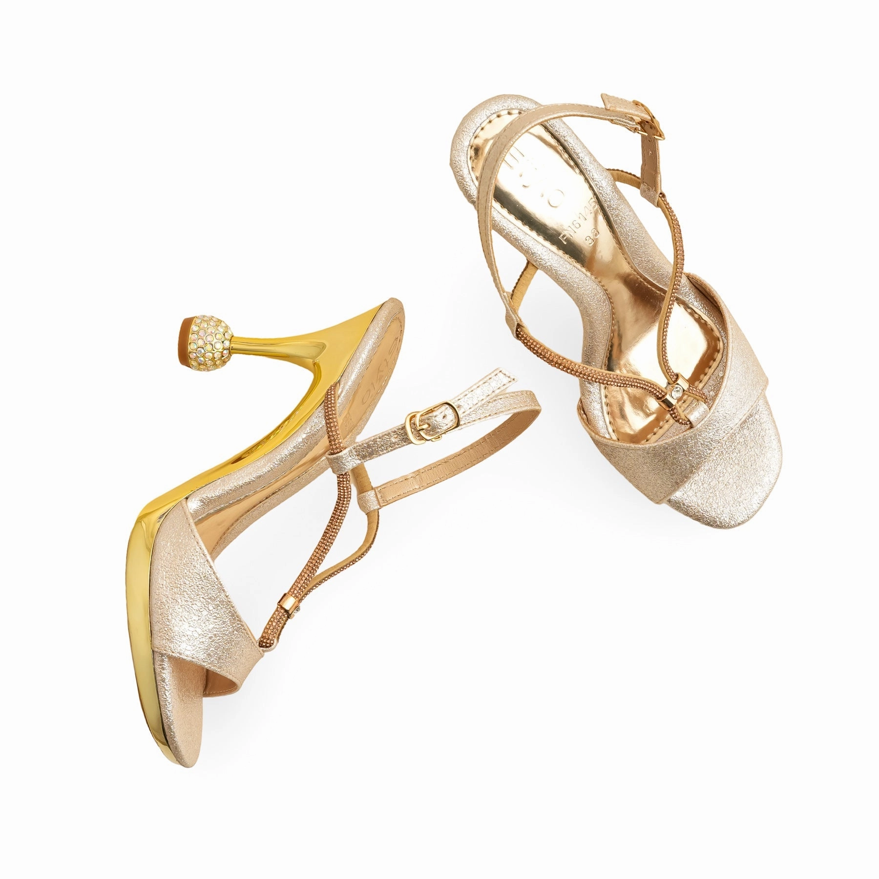 T Sandals Golden Fancy Bridal Sandal FN6145