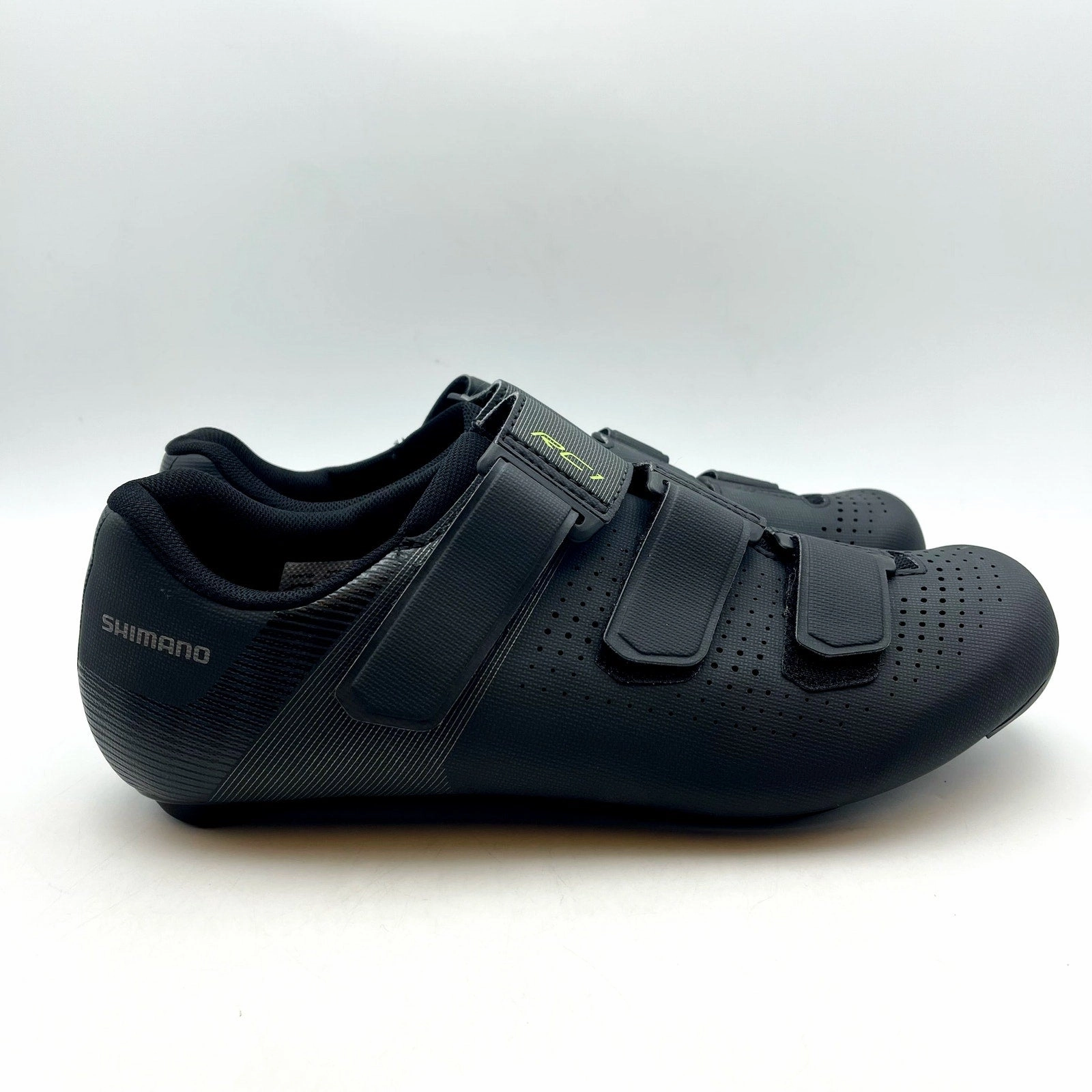 Suede Wedge Lace Up Shoes SHIMANO Mens SH-RC100 Road Cycling Shoes US 10.5 EU 45 Black Mesh NIB