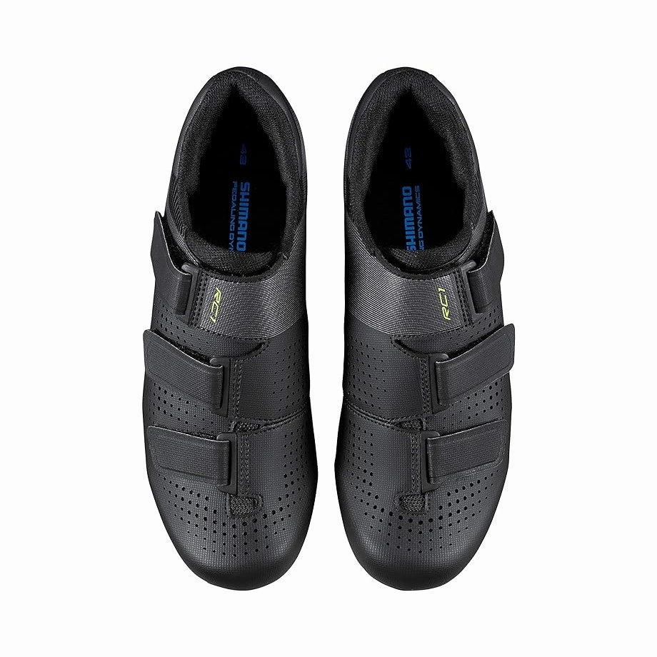Derby Shoes With Suit SHIMANO Mens SH-RC100 Road Cycling Shoes US 10.5 EU 45 Black Mesh NIB