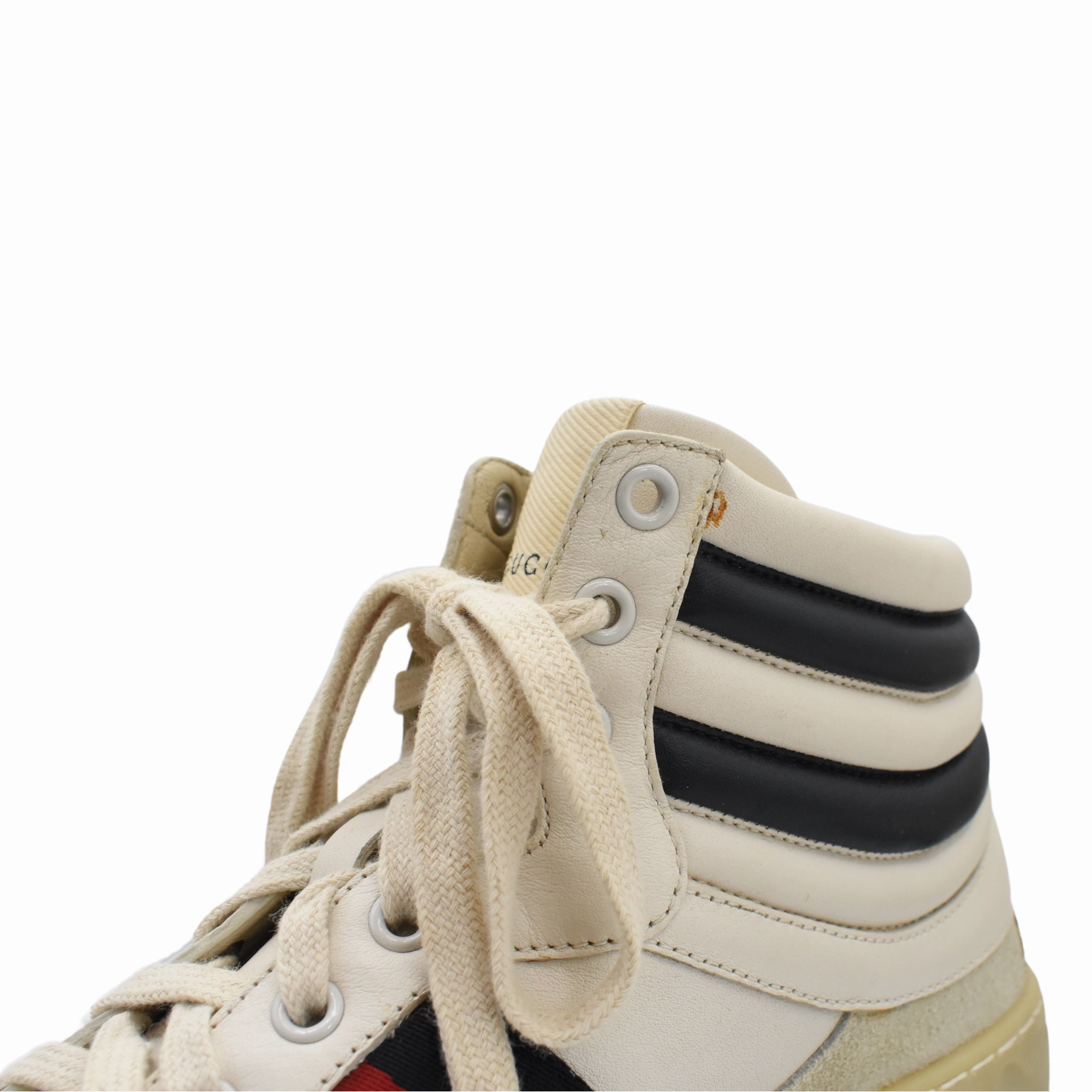 Gucci 'Ace' High-Top Sneakers - Men's 7 High Heel Red Bottoms