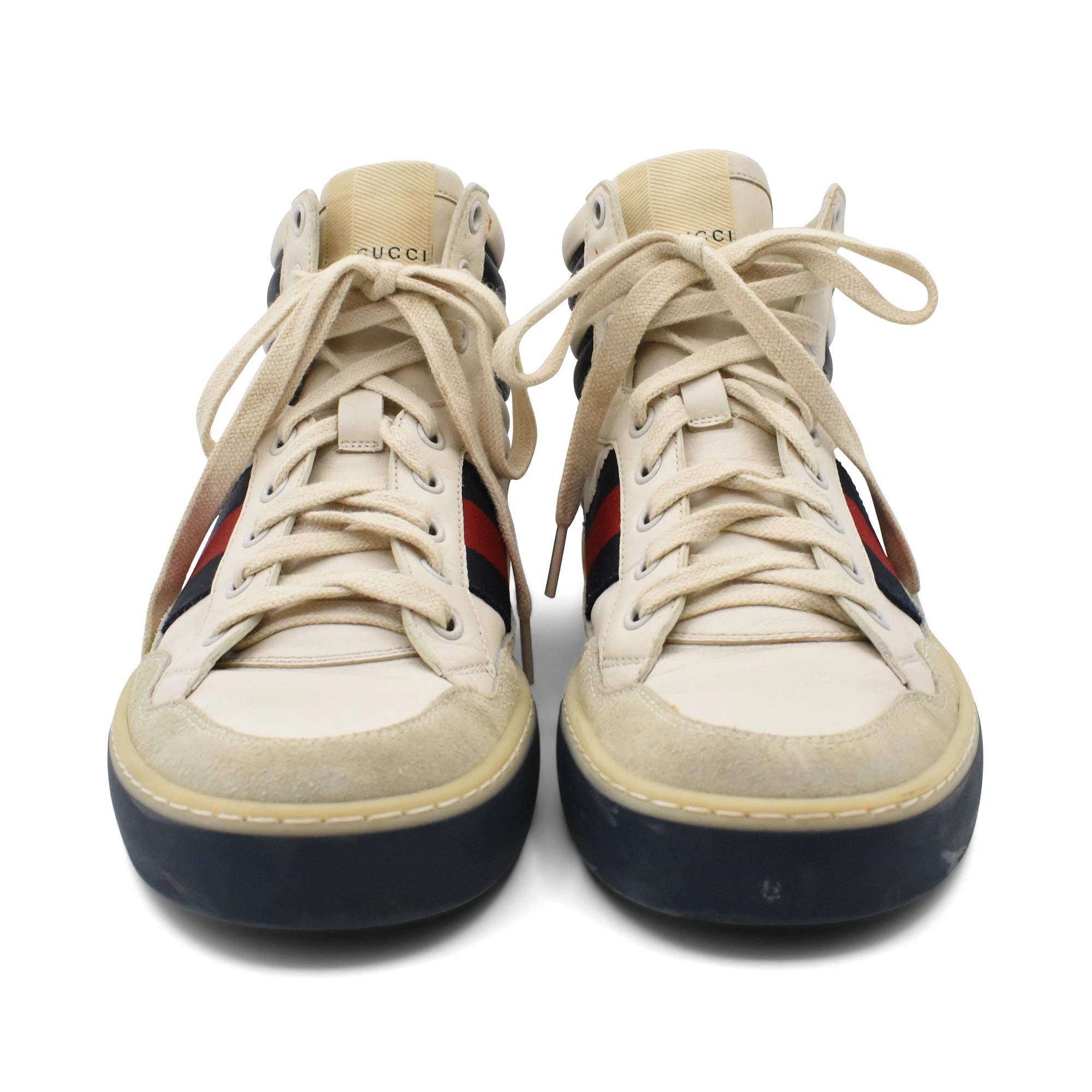 Gucci 'Ace' High-Top Sneakers - Men's 7 High Heel Flip Flops