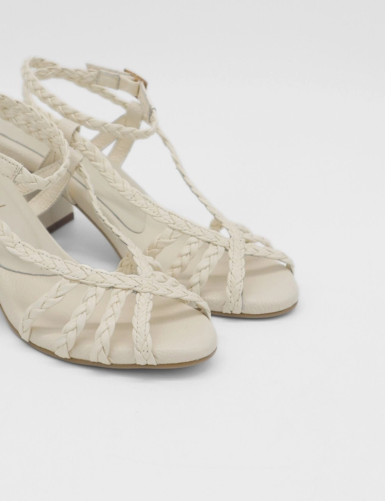 Bellisima braided crochet sandals in white leather women shoes Sandals Royal Resort Reviews