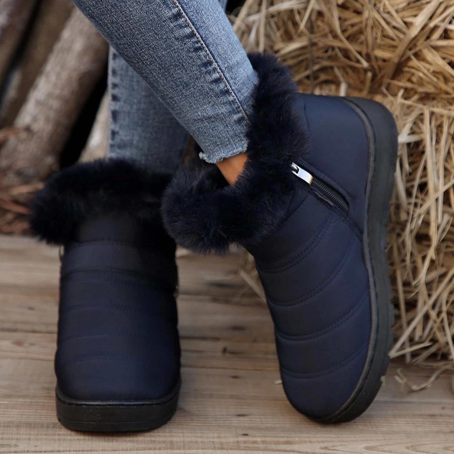 Snow Boots for Women Platform Boots 2024 Winter Warm Outdoor Waterproof Plush Insulation Flat Bottom Short Boots Sorel Childrens Boots