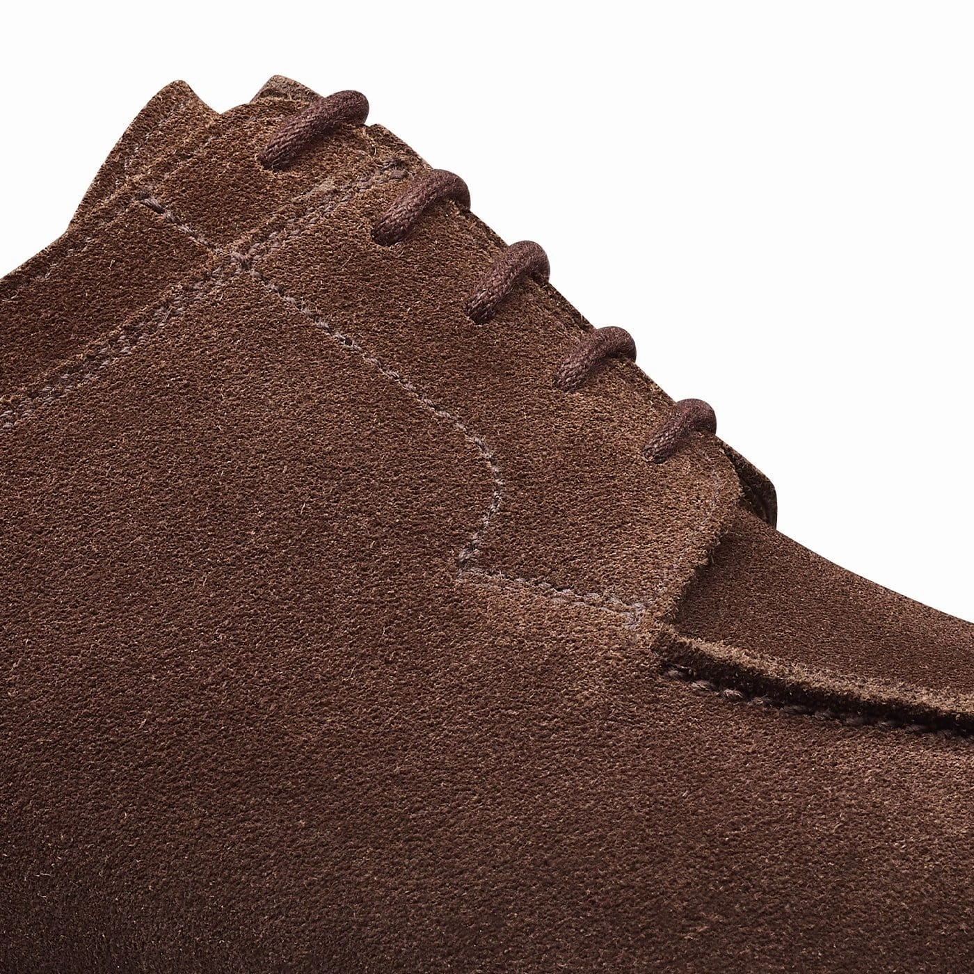 Lug Sole Derby Shoes Hardwick Dark Brown Suede
