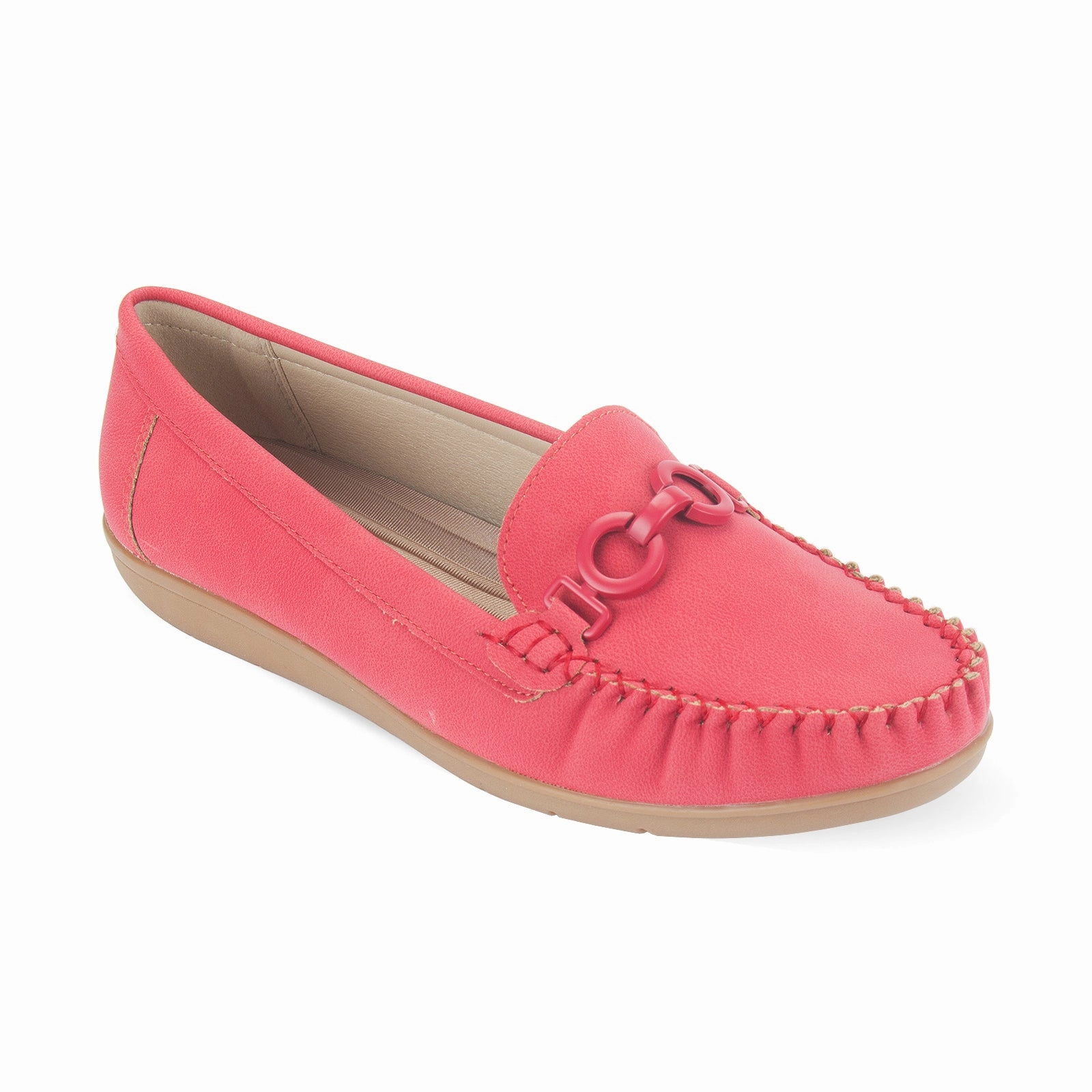 Unique Loafers Hattie women's metal loops buckled loafer