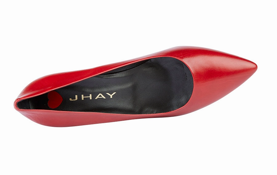 Hay Frida Red Thick High Heel