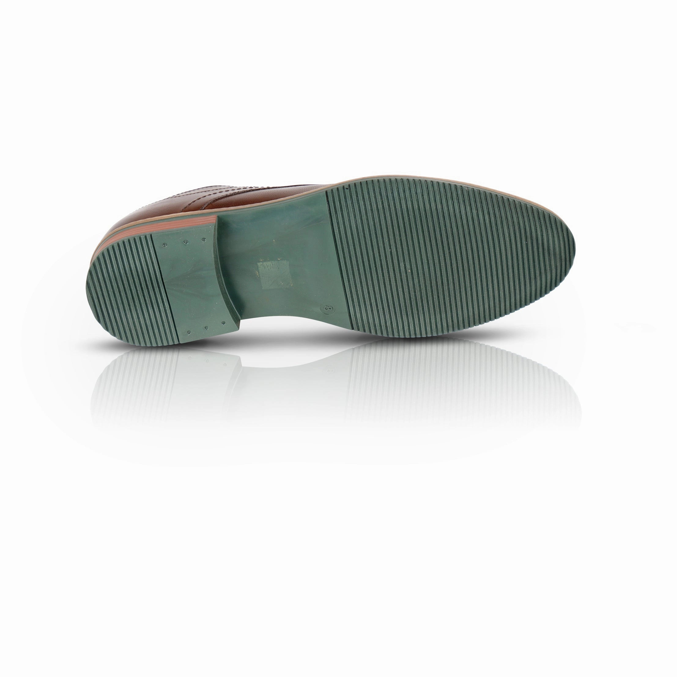 Skull Oxfords Herbie Leather Brogue Shoes  - Brown