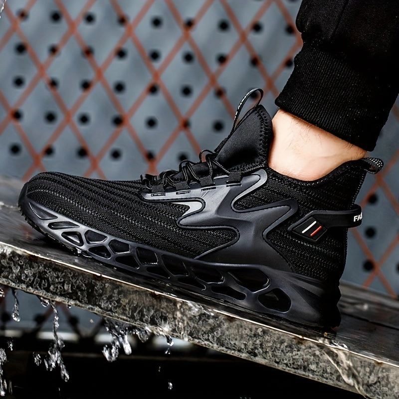 High Heels Fantasy High New Men Work Sneakers Air Cushion Safety Shoes Anti Smashing Anti Stabbing Work Shoes Breathable Mesh Steel Toe Shoes