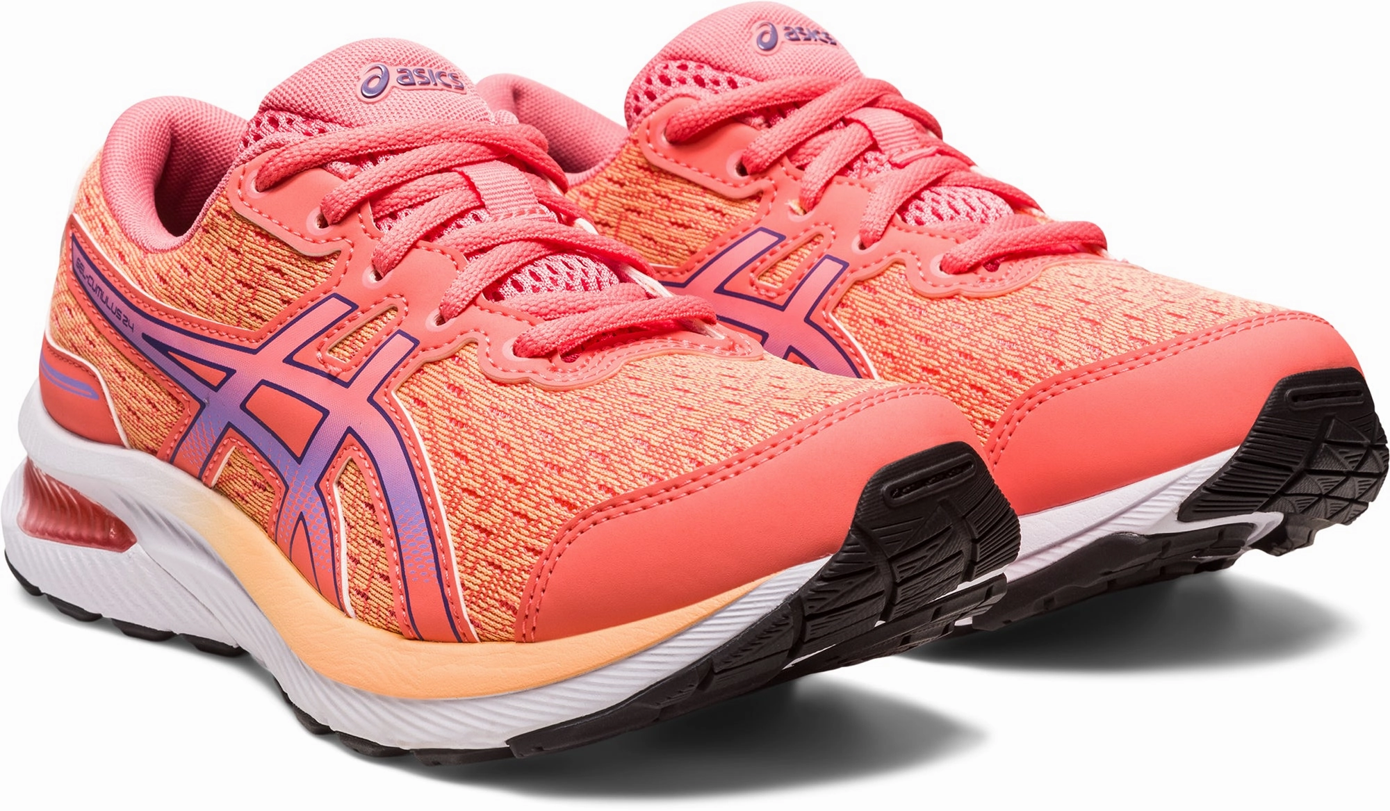 Asics Gel Cumulus 24 GS Junior Running Shoes - Orange Asics Gel Cumulus 20 Le Running Shoes