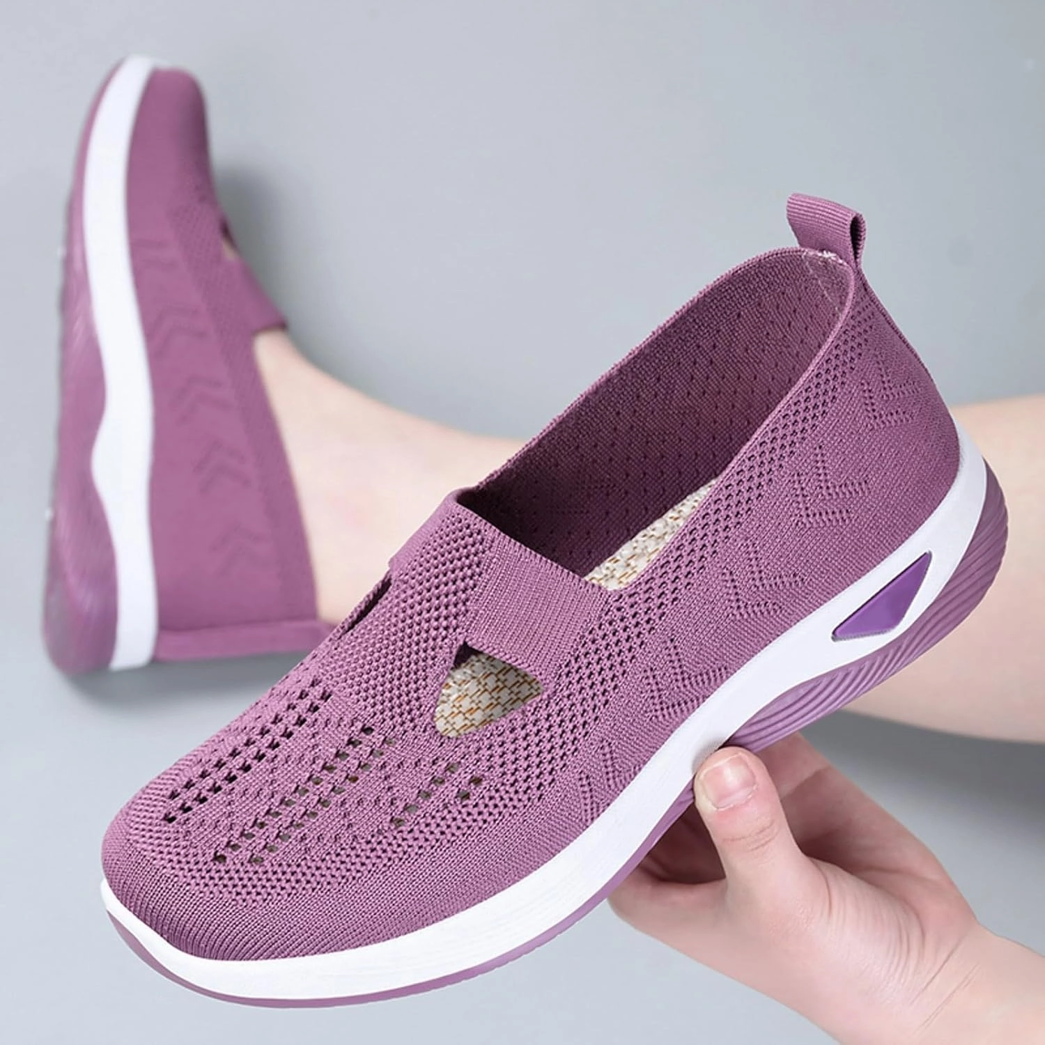 Womens Orthopedic Walking Shoes Slip On Sneakers with Arch Support Comfortable Casual Loafers Plantar Fasciitis Relief Foot Heel Pain Diabetic Dior Sneakers
