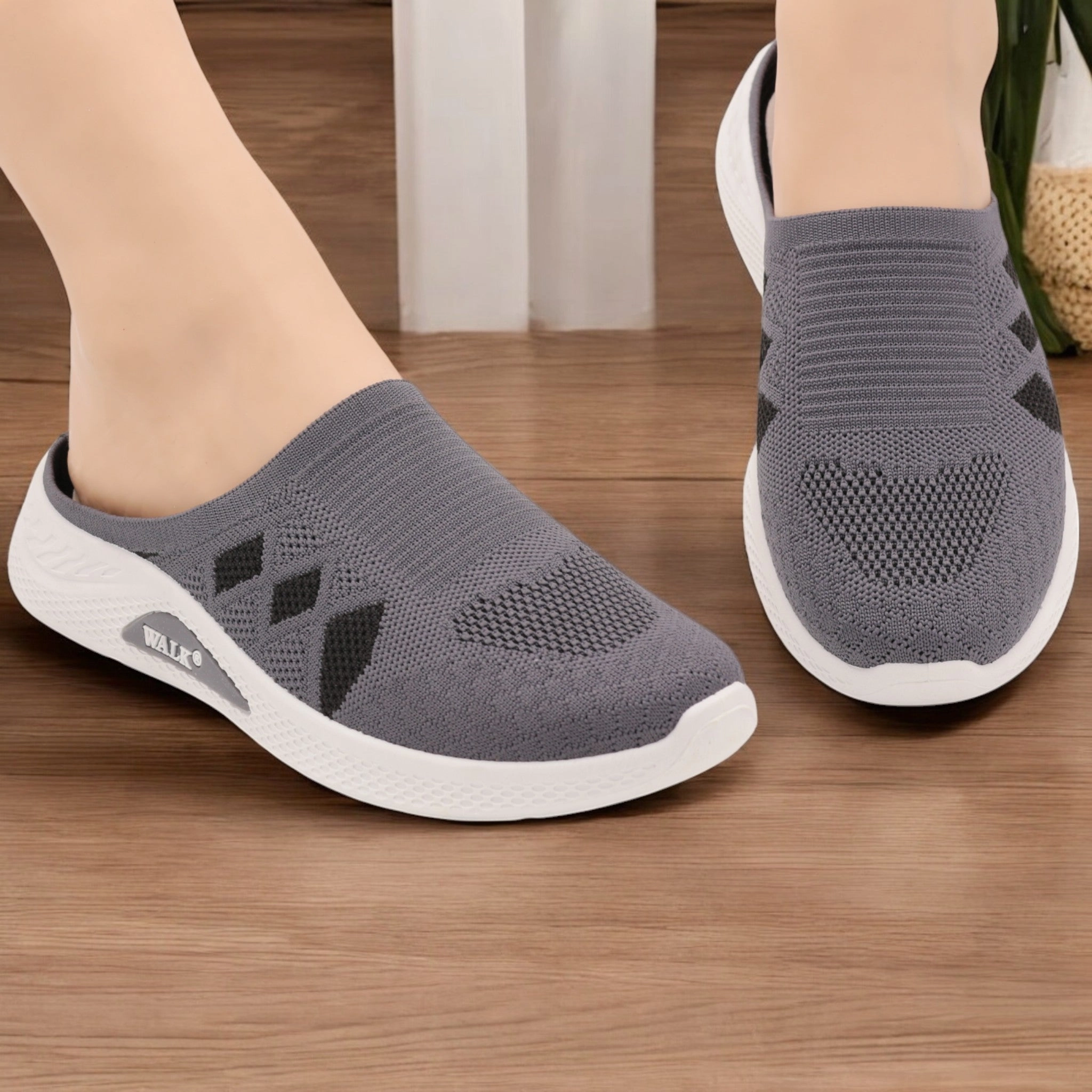 Men's Casual Lace Up Shoes QC2437 open back