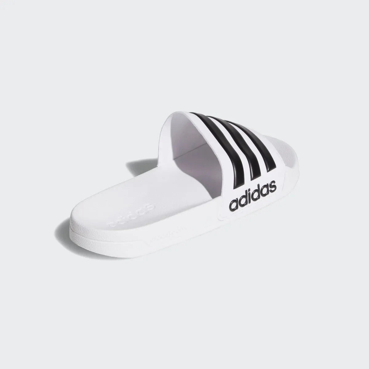 Wide Leather Soccer Cleats adidas Adilette Shower Sandals - White-Black