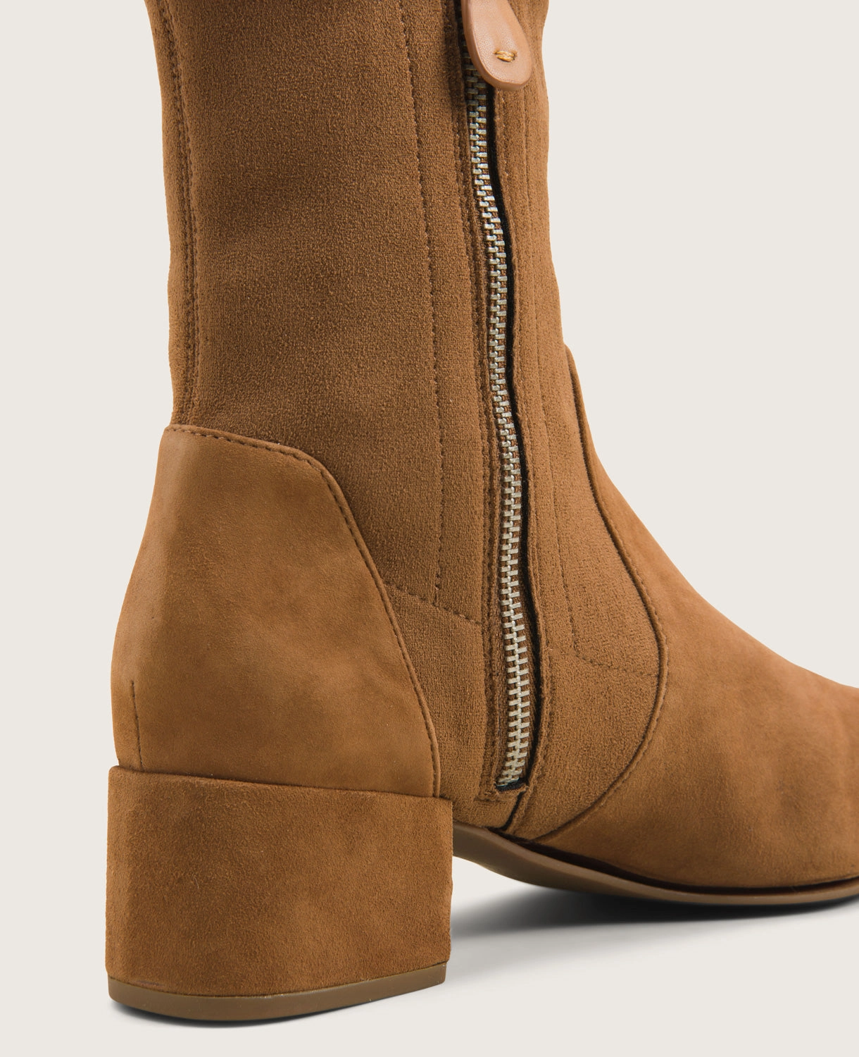 Burnished Tan Brogues GENTLE SOULS - Ella Micro Suede Stretch Bootie