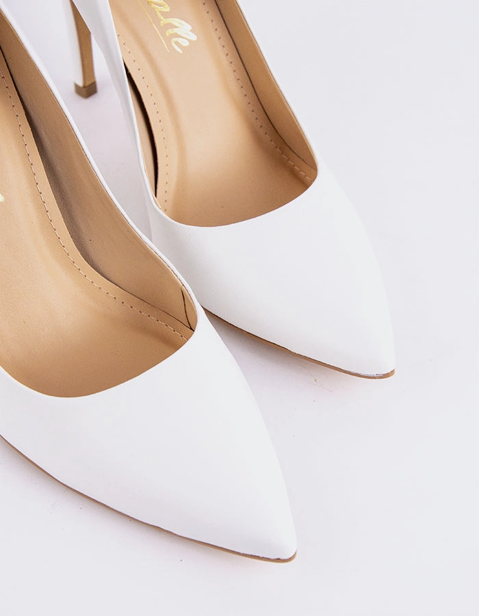 Love White Leather Western Boots