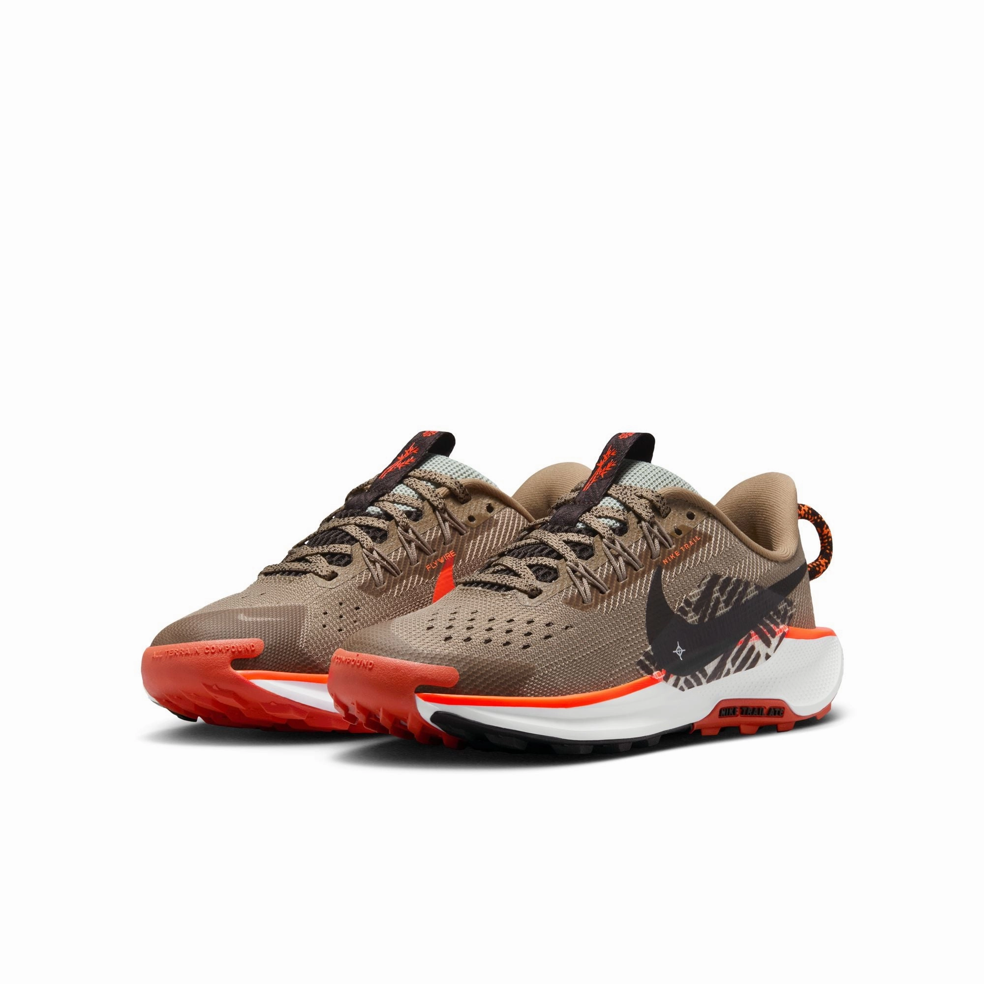 Support Trail Running Shoes Nike Pegasus Trail 5 | Khaki / Velvet Brown / Hyper Crimson | Kids