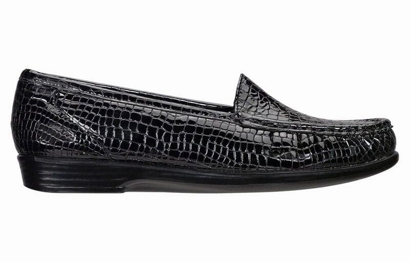 SIMPLIFY BLACK CROC PRINT Orinoco Loafers