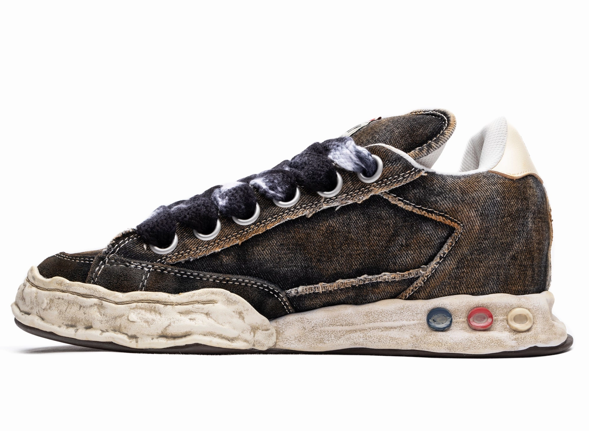 Lace Up Shoes Meaning Maison Mihara Yasuhiro Denim Herbie Puffer in Black